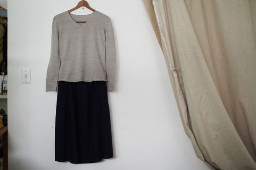久留米絣のギャザースカート