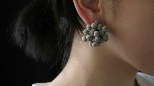 FUJITAMIHO生成りと草木染めのかぎ針編みアクセサリー受注会