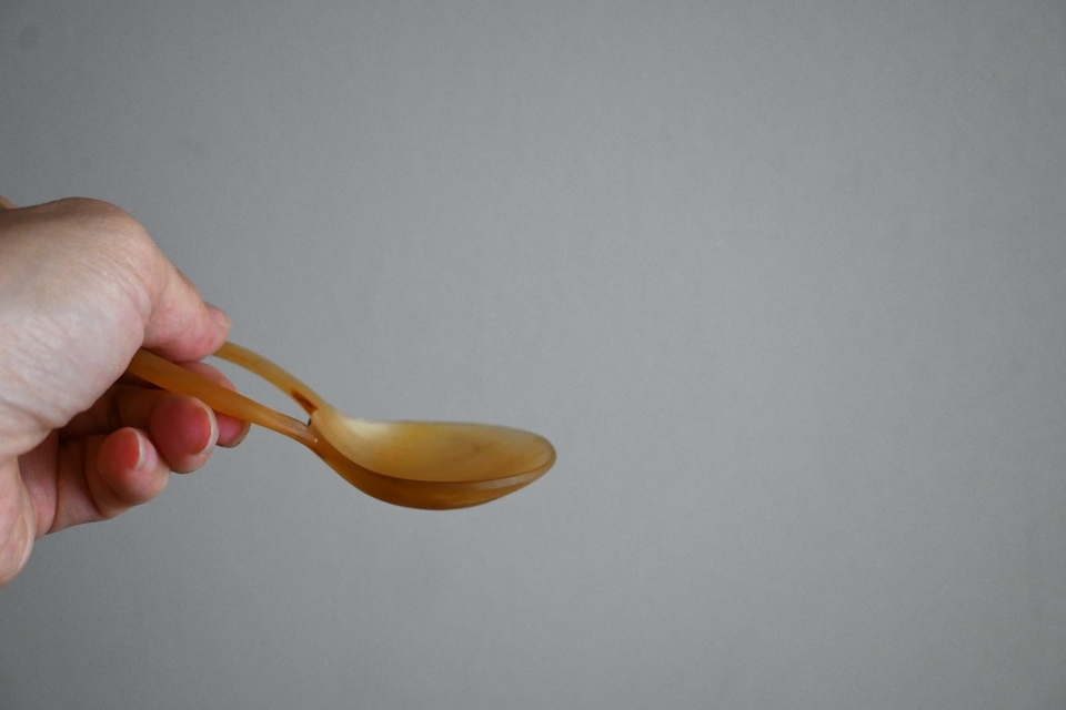 水牛/羊の角でできたスプーン