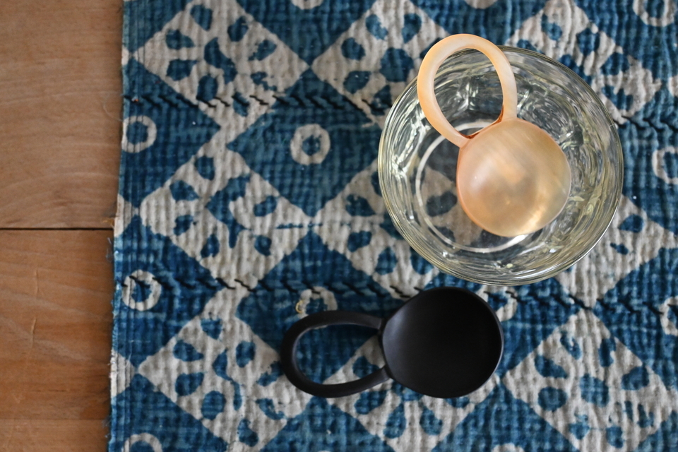 水牛/羊の角でできたスプーン