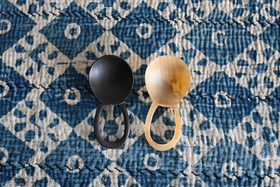 水牛/羊の角でできたスプーン