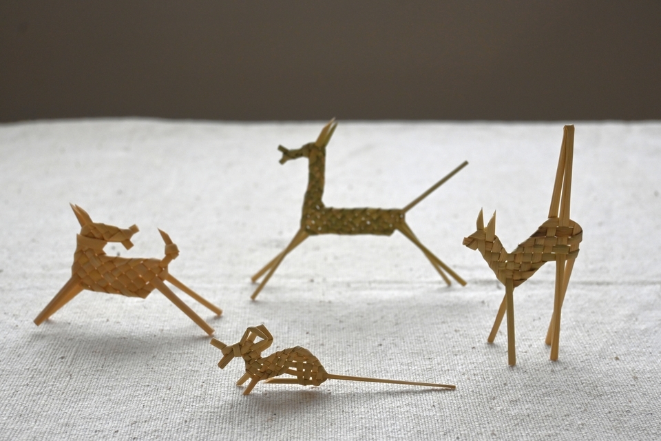 稲藁のオーナメント