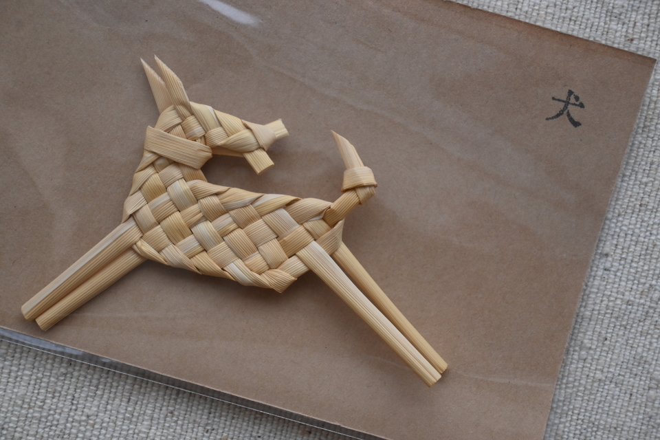 稲藁のオーナメント