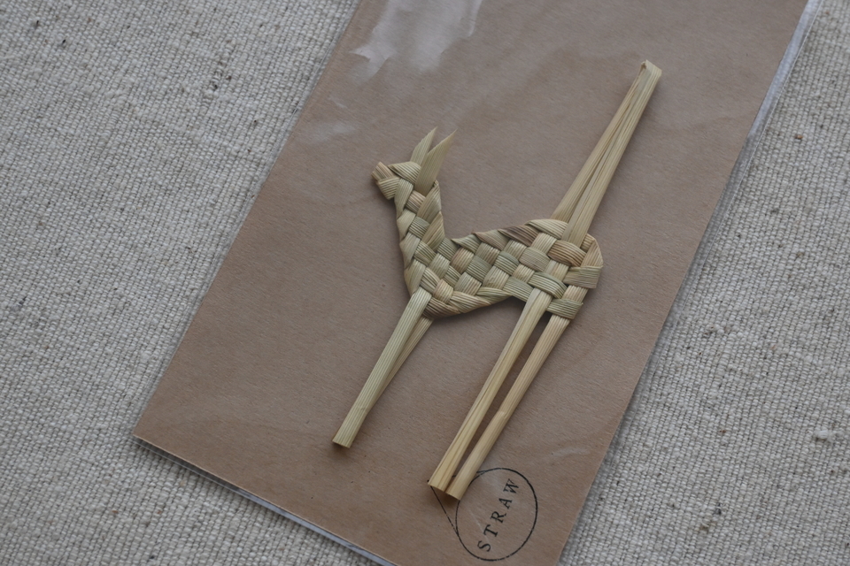 稲藁のオーナメント