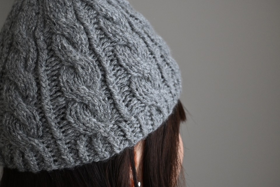 カシミヤケーブルニットキャップ（yourwear） - ウェブショップ