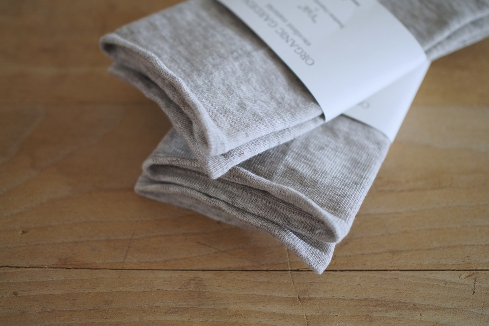 ヤクウールとオーガニックコットンのゴムなしソックス