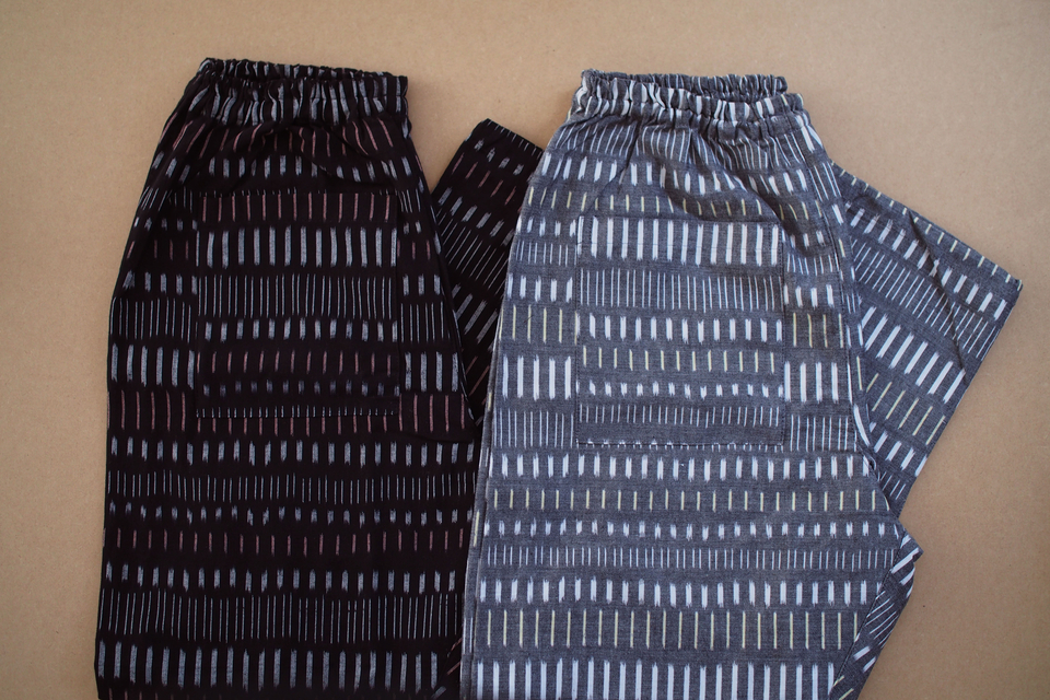 うなぎの寝床　久留米絣のもんぺ（フェス）