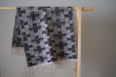 mää-mää homespun クロスのミニブランケット