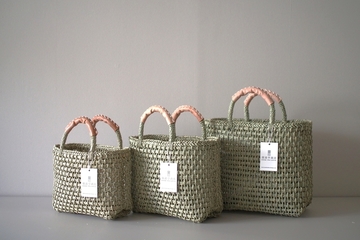 須浪亨商店　いかご（革持ち手）