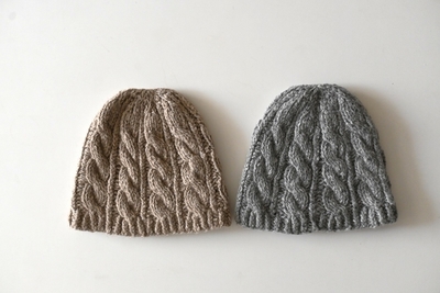 カシミヤケーブルニットキャップ（yourwear）